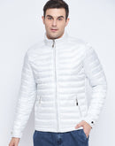 Camla Barcelona White Puffer Jacket for Men