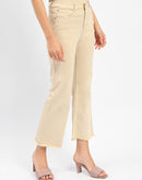 Madame Flared Fit Beige Jeans