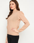 Madame Camel Solid Sweater