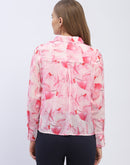 Madame Abstract Print Pink Regular Shirt