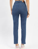 Madame Solid Blue Slim Fit Jeans