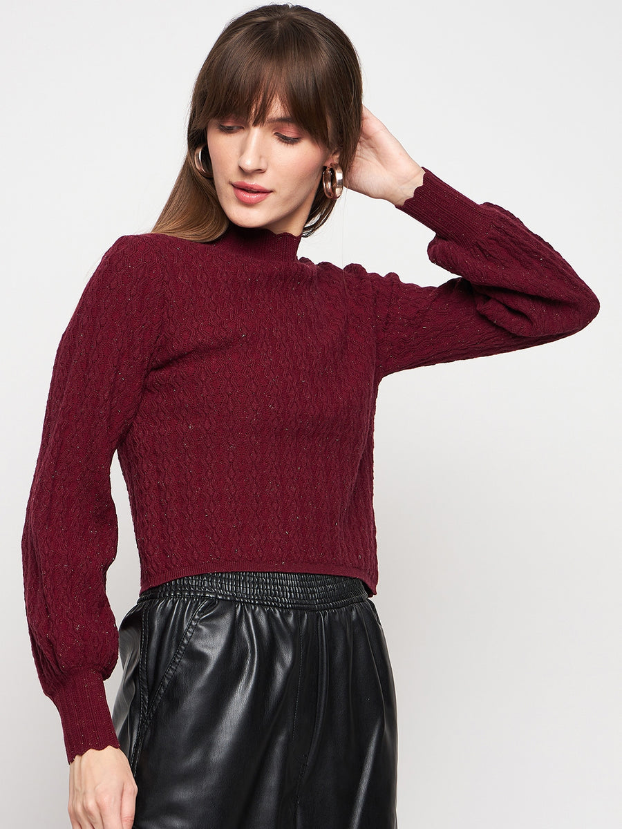 Madame Wine Pull-on Sweater