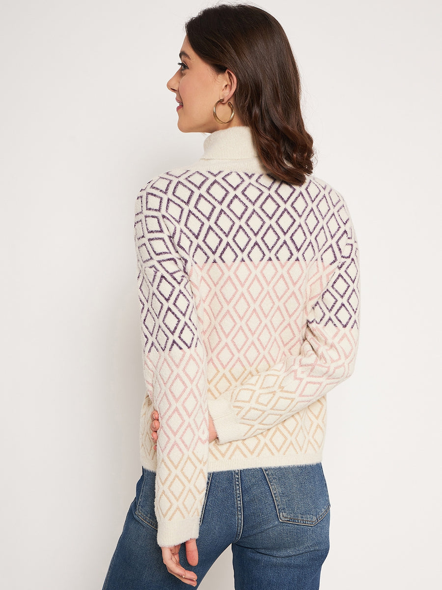 Madame Beige High Neck Sweater