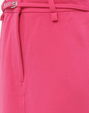 Madame Belted Waisted Hot Pink Pencil Skirt