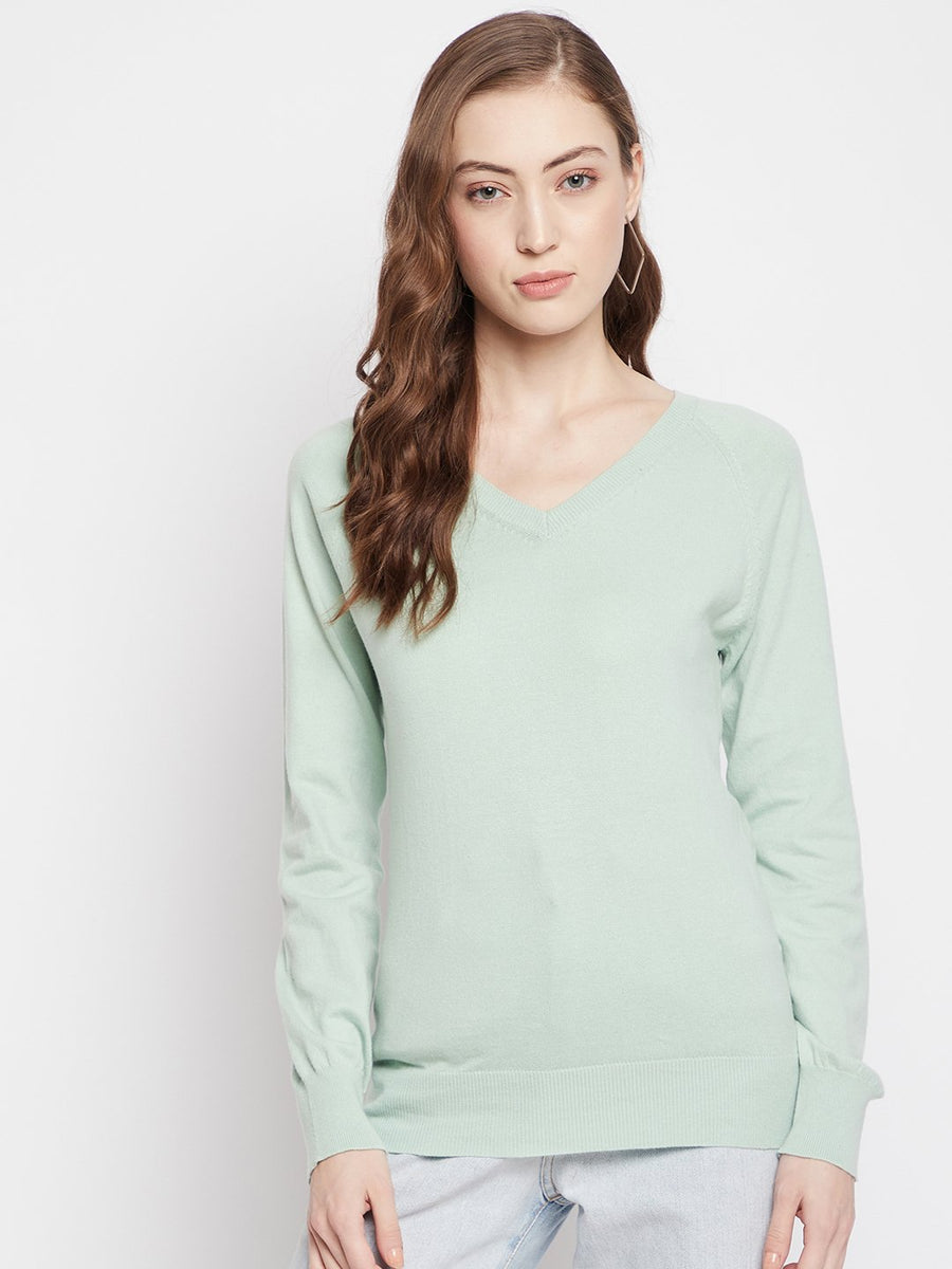 Madame  Green Color Sweater