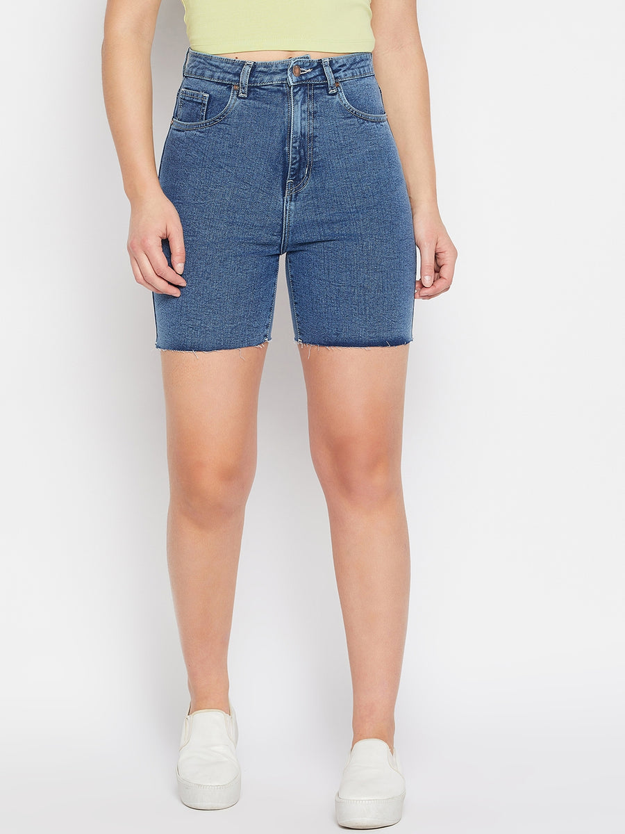 Madame Fitted Blue Shorts