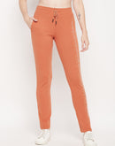 Msecret Typography Rust Orange Track Pants