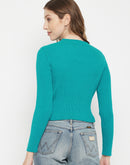 MADAME High Neck Chest Cutout Sweater