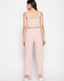 Madame  Pink Buttoned Jumpsuit
