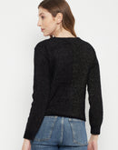 MADAME Round Neck Regular Fit Sweater