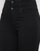 Madame High Rise Black Skinny Fit Jeans