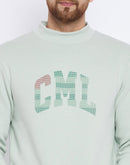 Camla Barcelona Men's Pista Color Round Neck Sweatshirt