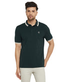 Camla Forestgreen T -Shirt For Men