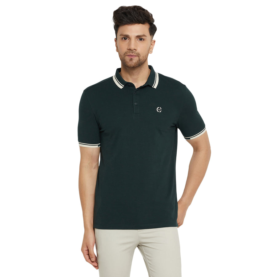 Camla Forestgreen T -Shirt For Men