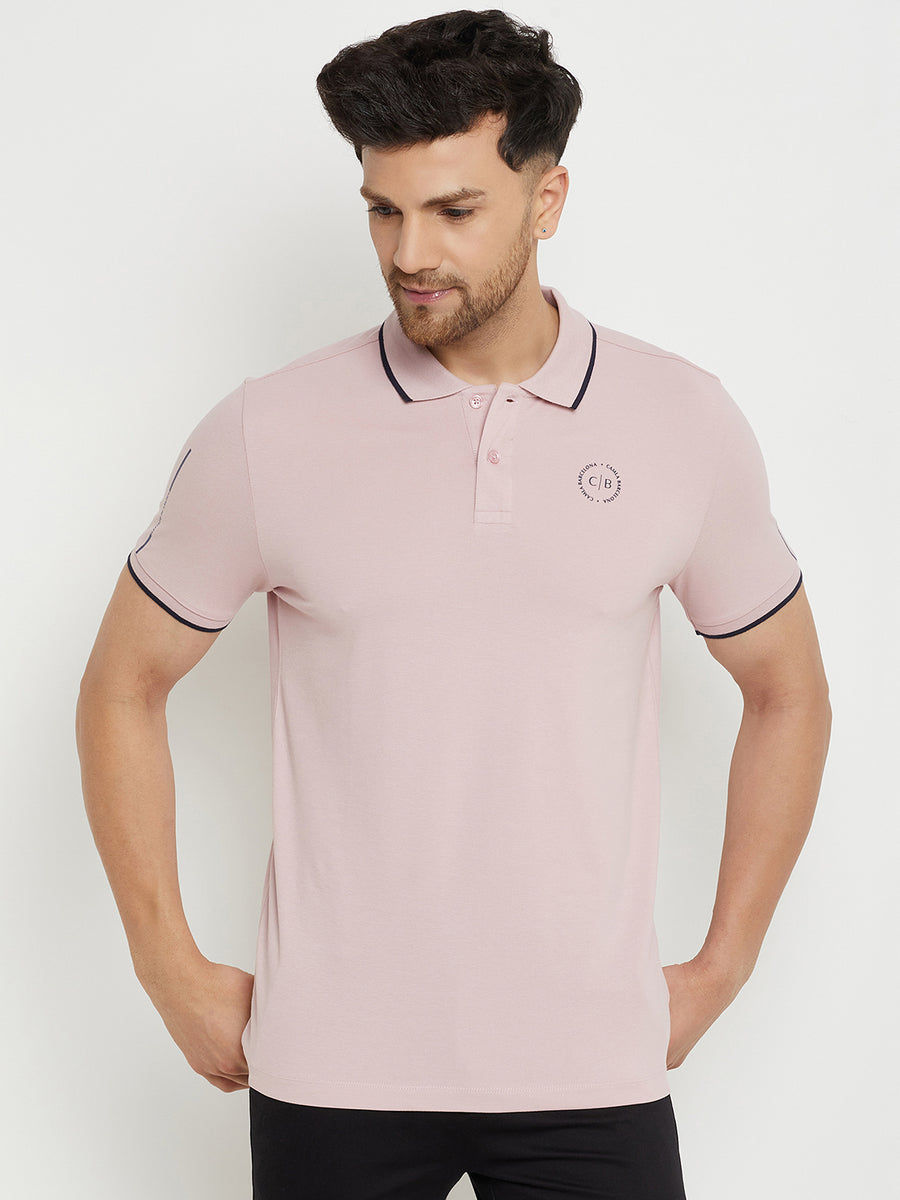 Camla Peach T -Shirt For Men