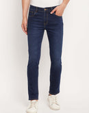 Camla Barcelona Navy Blue Regular Fit Jeans