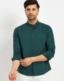 Camla Green Shirts For Men