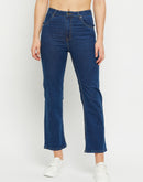 Madame Low Rise Navy Blue Bootcut Jeans