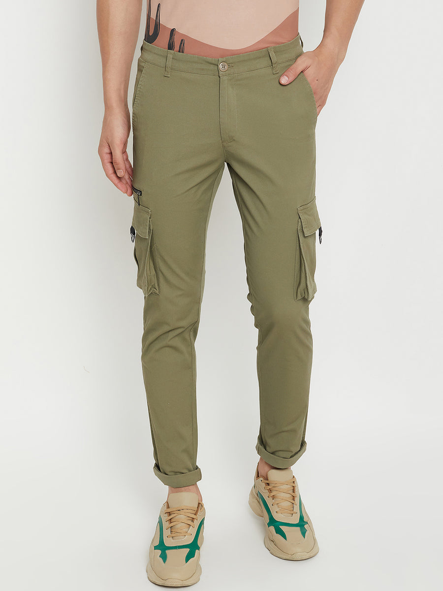 Camla Olive Cargo For Men