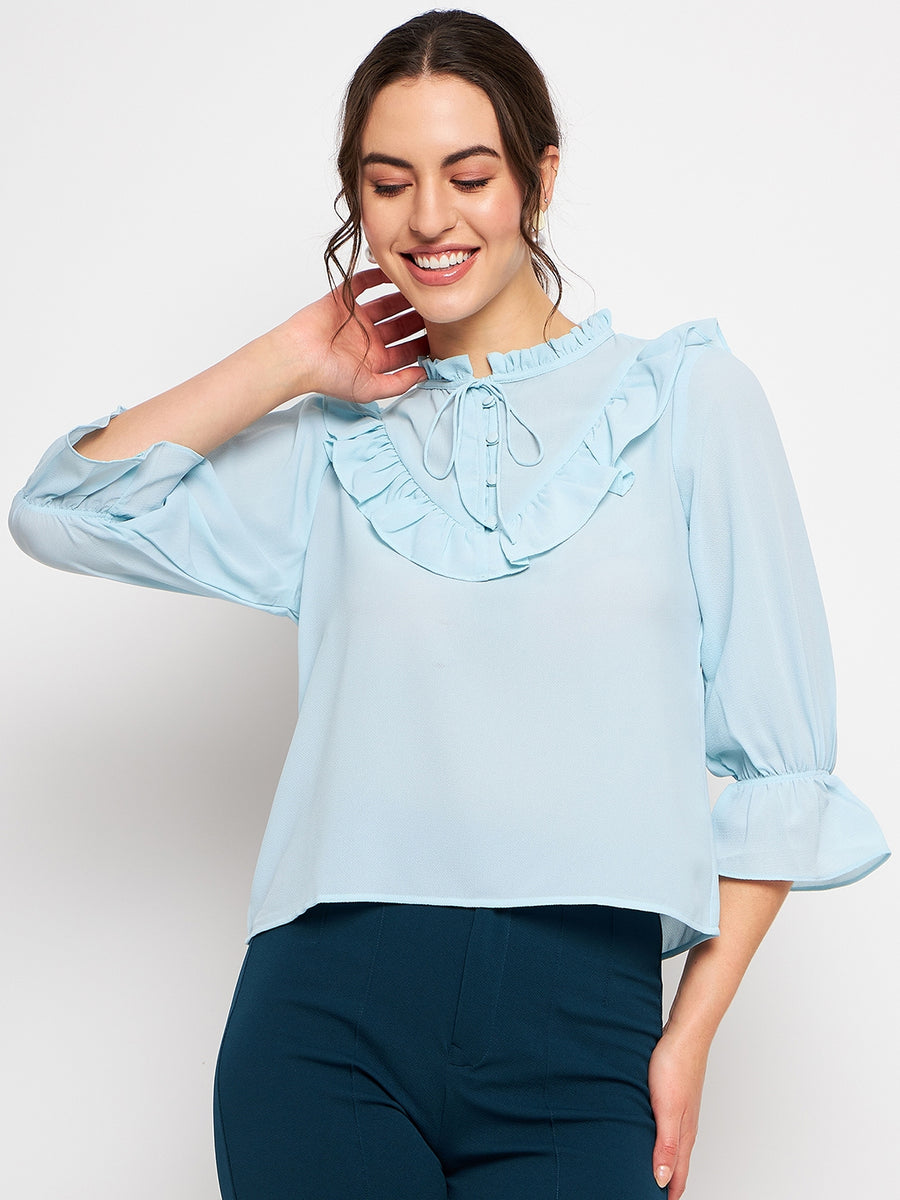 Camla Skyblue  Top For Women