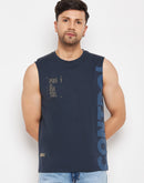 Camla Navy T- Shirt For Men
