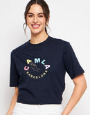 Camla Navy T- Shirt For Women