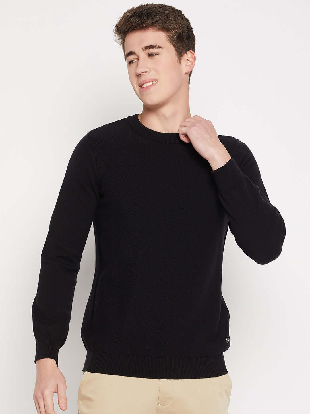 Camla Barcelona Black Sweater For Men