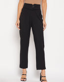 Camla Barcelona O Ring Detailed Black Tapered Trousers