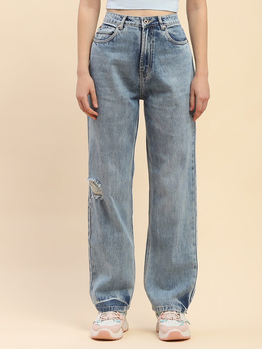 Camla Barcelona High Rise Blue Distressed Jeans