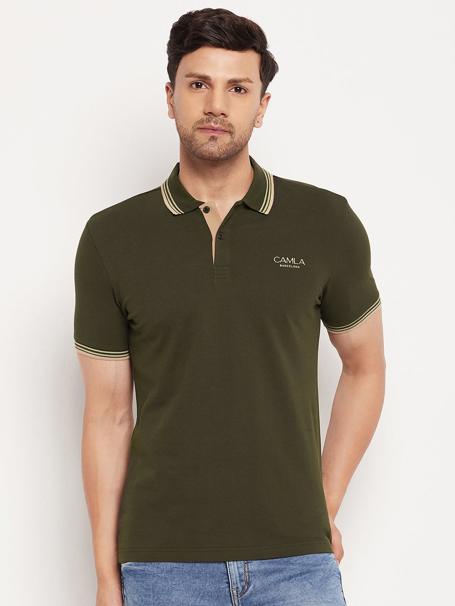 Camla T Green T-Shirt For Men