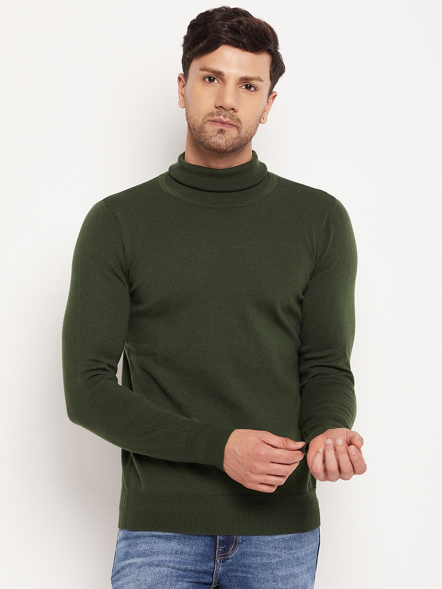 Camla Olive Sweater For Men
