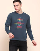 Camla Barcelona Disney Printed Teal Cotton Sweatshirt