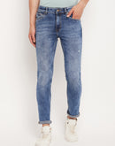 Camla Barcelona Washed Blue Regular Jeans For Men