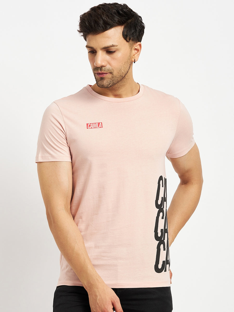 Camla Pink T- Shirt For Men