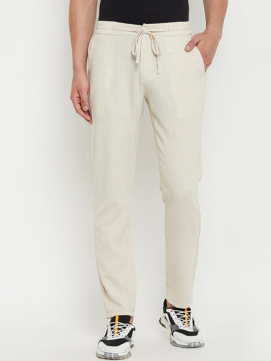 Camla Beige Bottom For Men