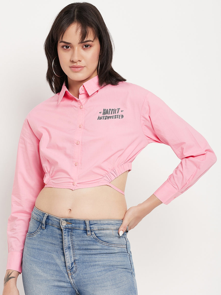 Camla Pink Shirts For Women