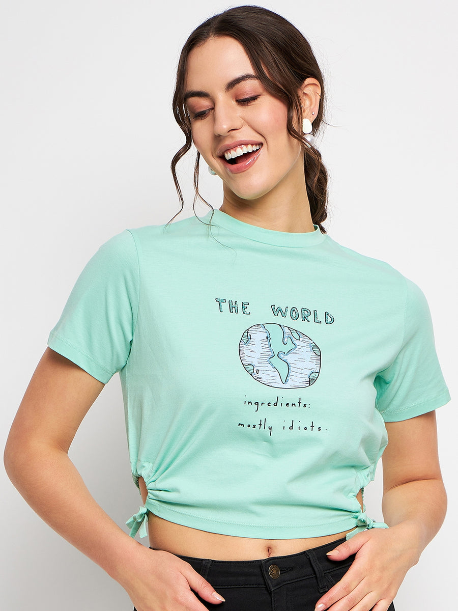 Camla Green T- Shirt For Women