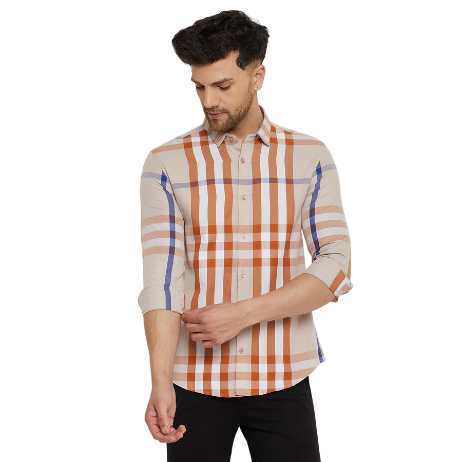 Camla Beige Shirt For Men