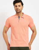 Camla Peach T- Shirt For Men