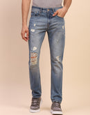 Camla Barcelona Ripped Light Wash Light Blue Denim