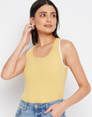 Camla Barcelona Striped Yellow Tank Top