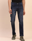 Camla Barcelona Solid Navy Dark Wash Cotton Denim