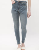 Madame Mid Rise Mid Blue Skinny Fit Jeans