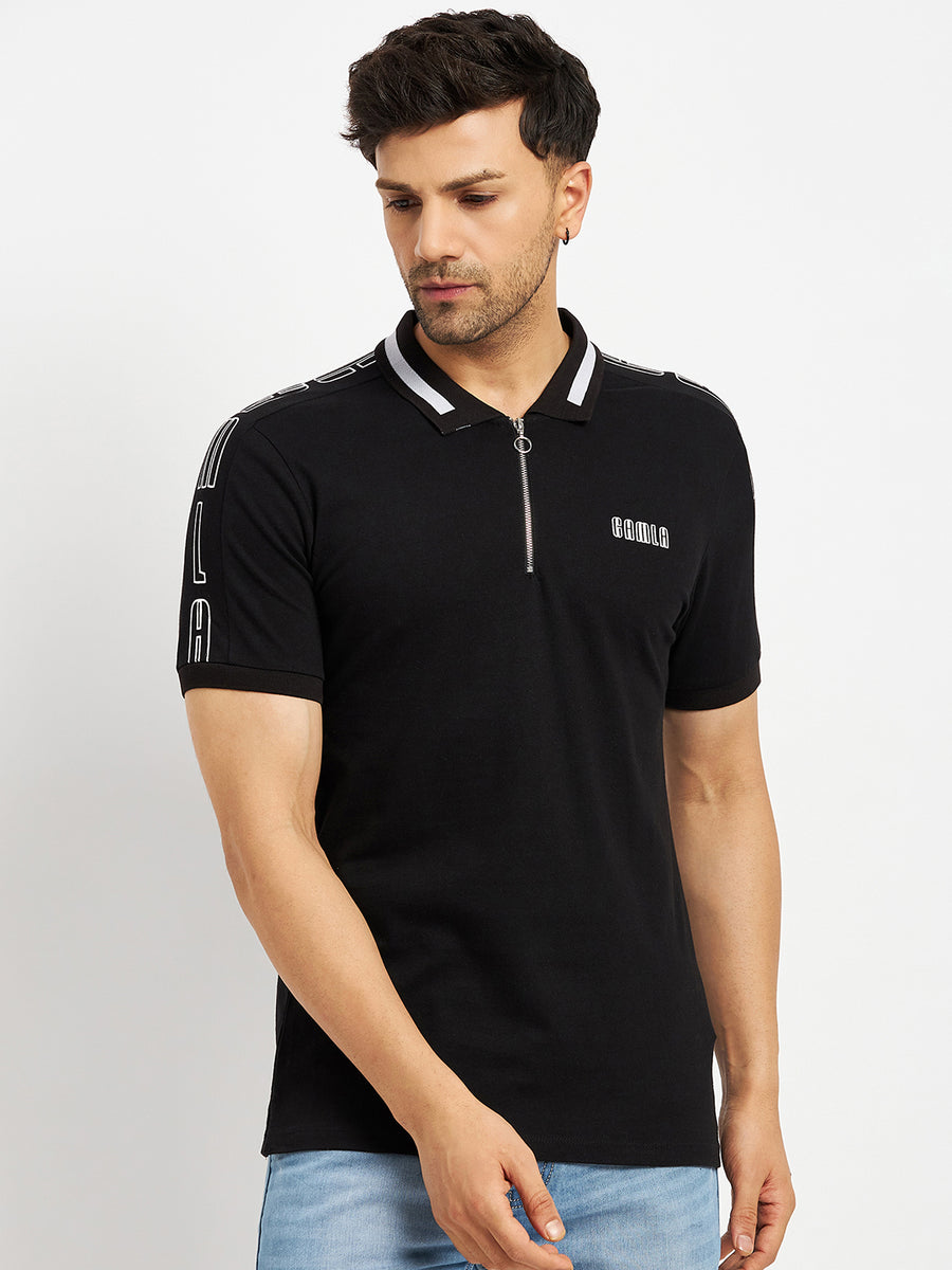 Camla Black T- Shirt For Men