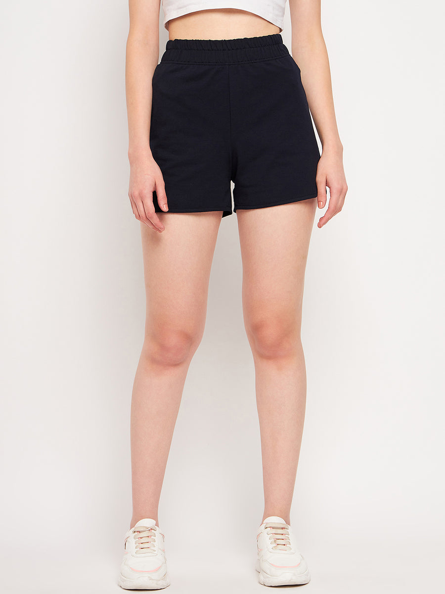 Camla Navy Shorts For Women