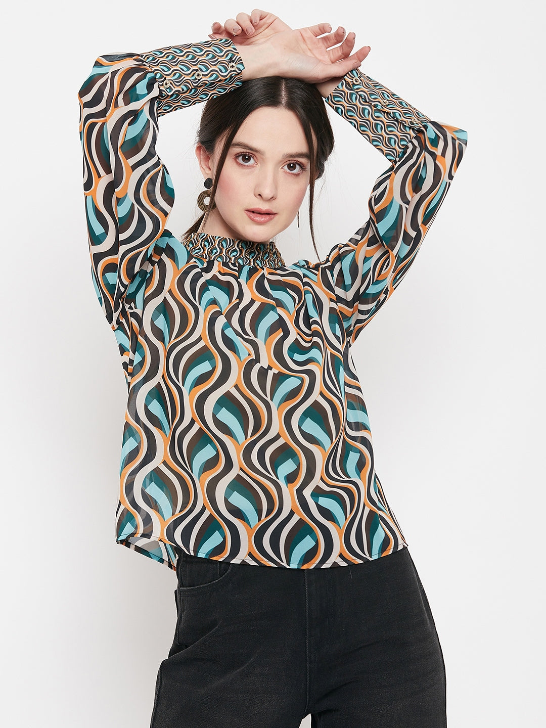 Camla Barcelona Green Top For Women