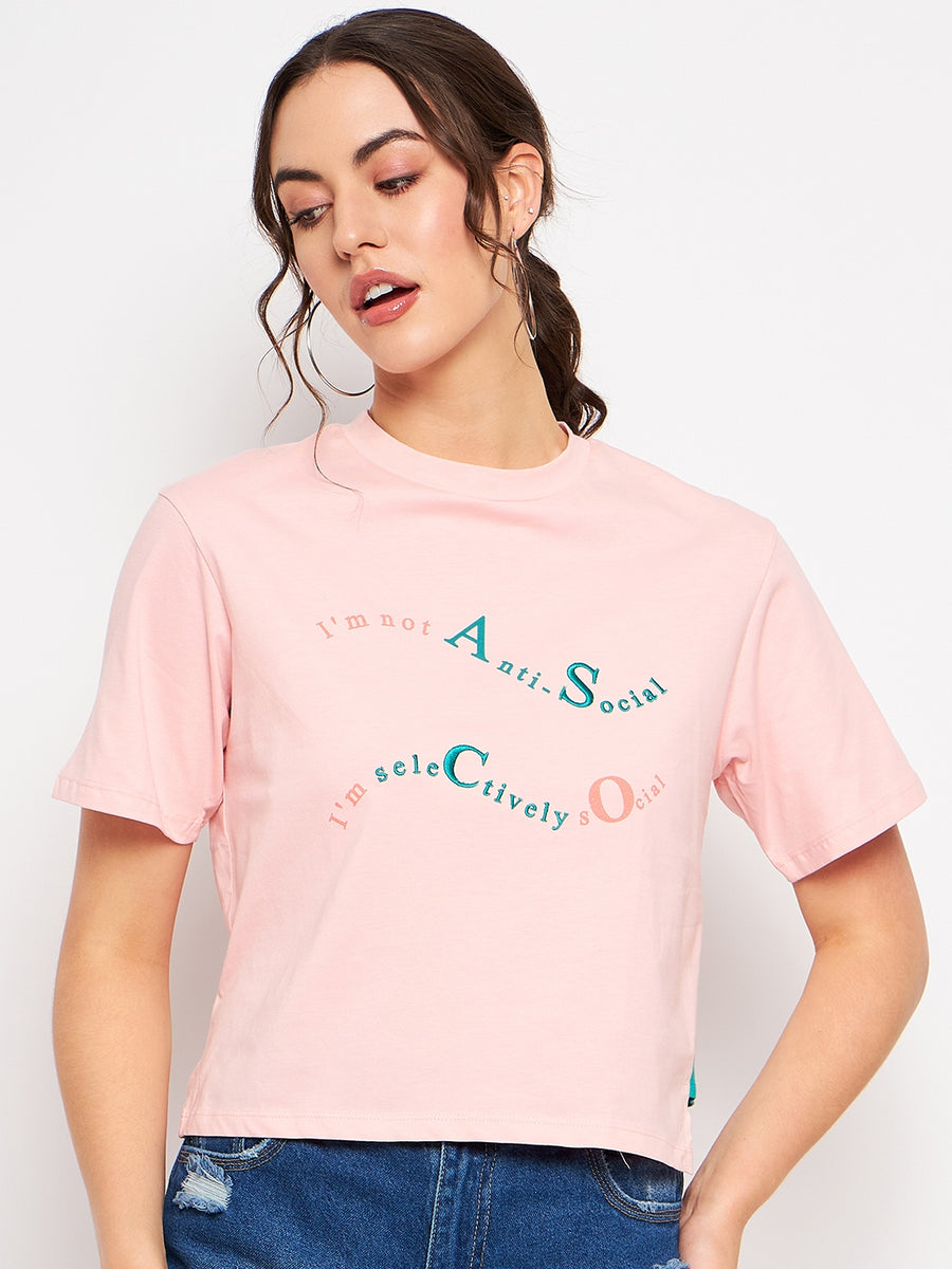 Camla Pink T- Shirt For Women