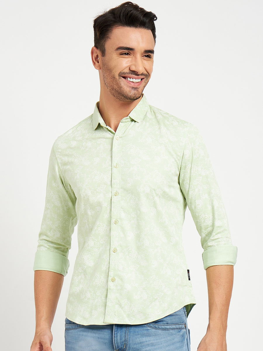 Camla Green Shirts For Men