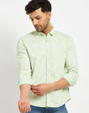 Camla Green Shirts For Men