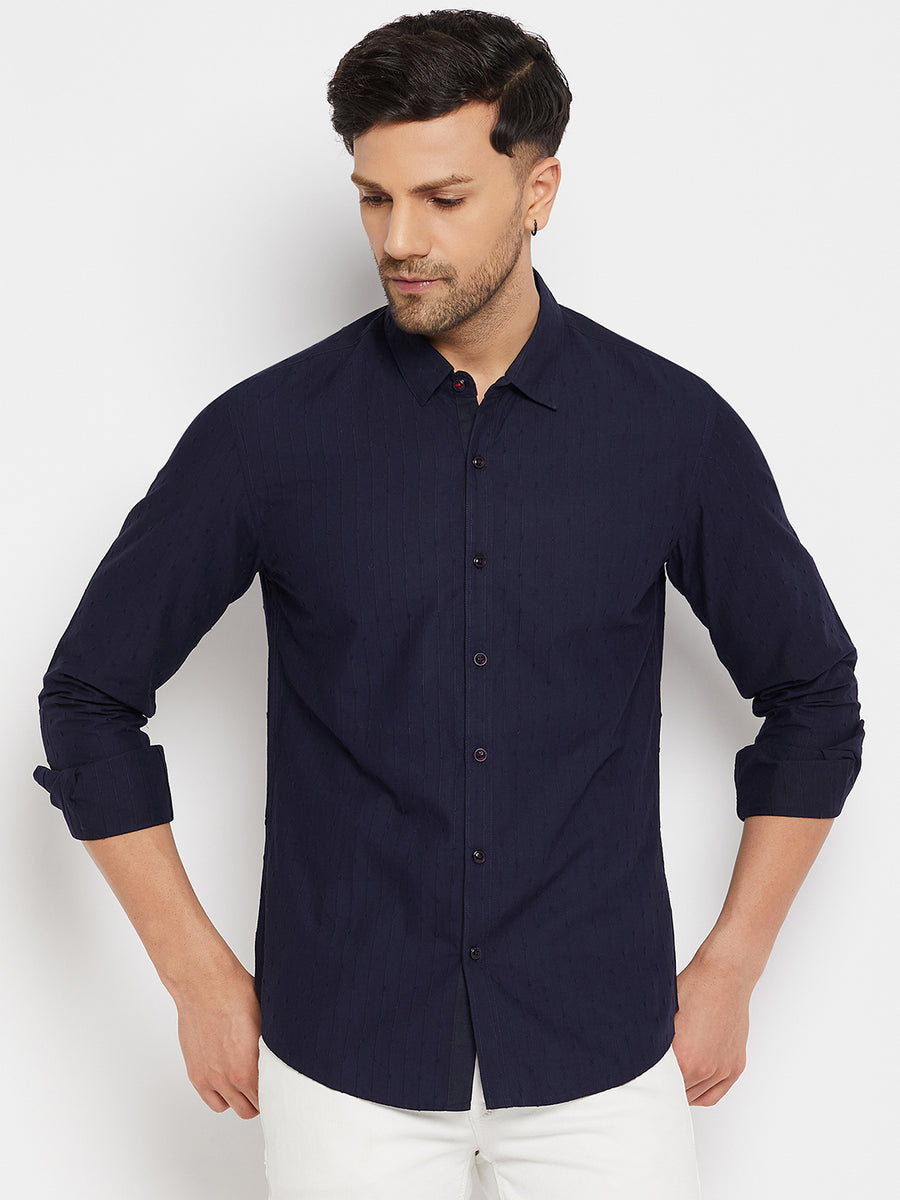 Camla Navy Shirts For Men